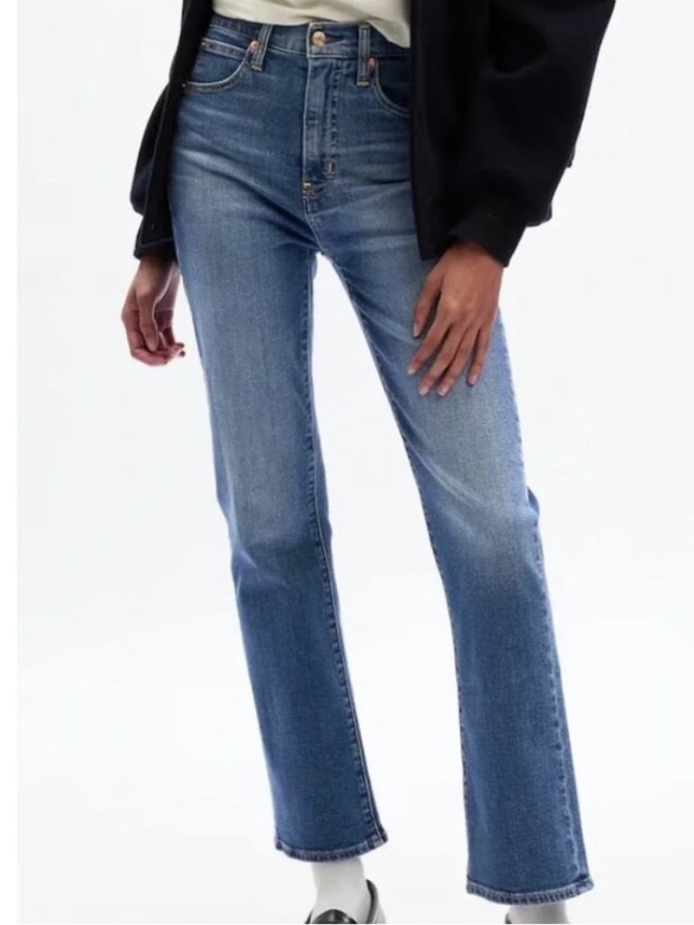 GAP High Rise Kick Flare Jeans Size 12/31 Light wash as shown in non-Gap photos